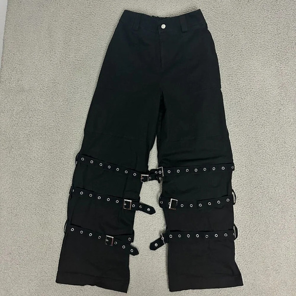 Current Mood Black Wide Leg Pants - Picture 14 of 16